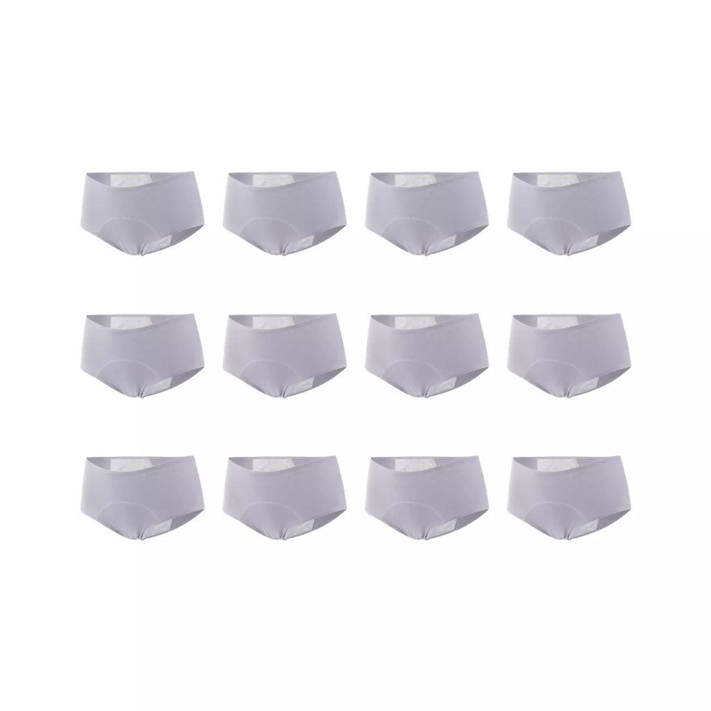 Calcinha Absorvente para Incontinência Urinária - Anti-vazamento e Antibacteriana cinza 12
