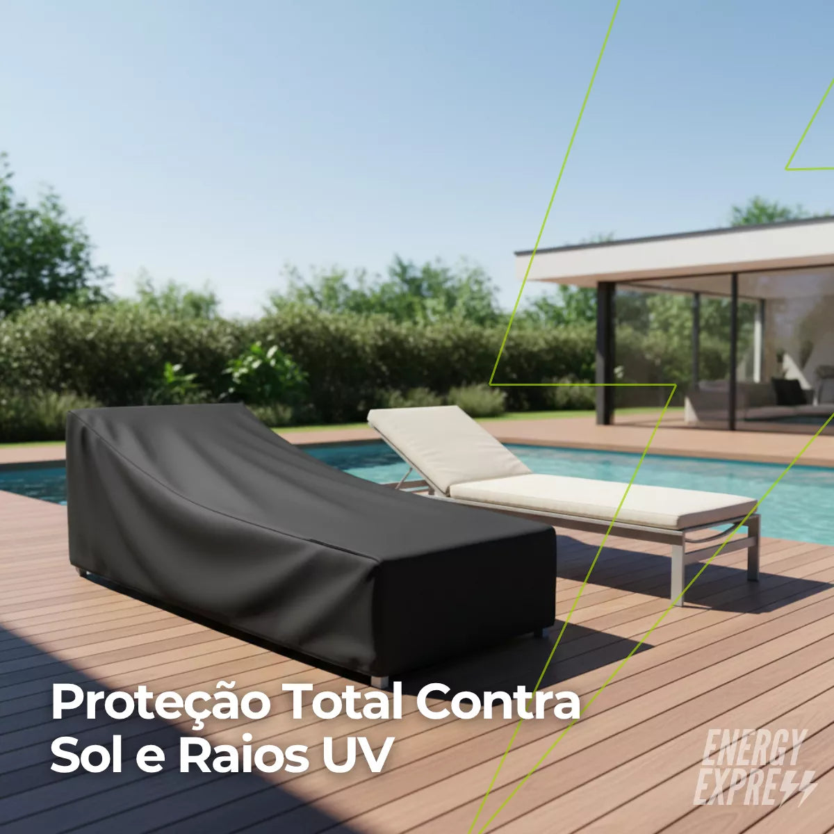 Capa para Espreguiçadeira Impermeável Retangular Energy Express