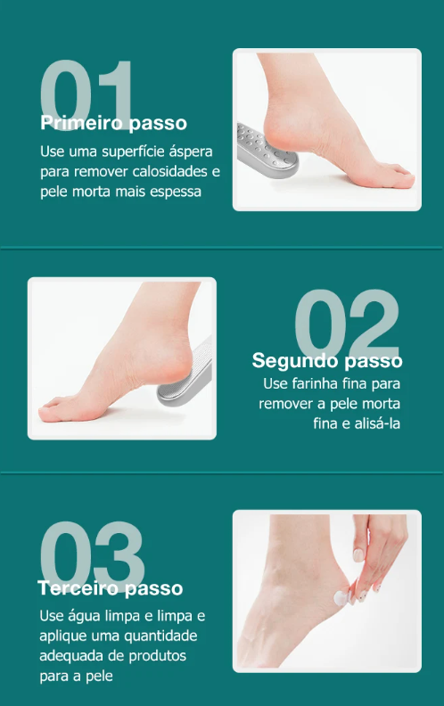 Removedor de Calos e Rachaduras Dupla Face