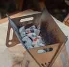 Churrasqueira Portátil a Carvão de Inox