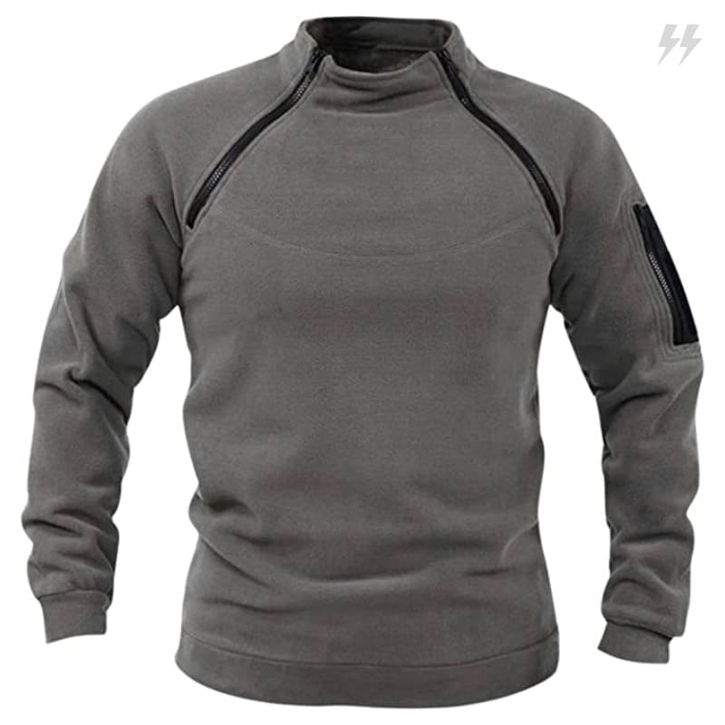 Casaco Masculino Inverno Lã Grossa para Frio Intenso cinza energy express