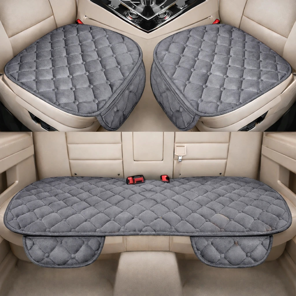Conjunto de Capas para Banco de Carro Acolchoadas – Protetor de Assento Automotivo em Linho Energy Express