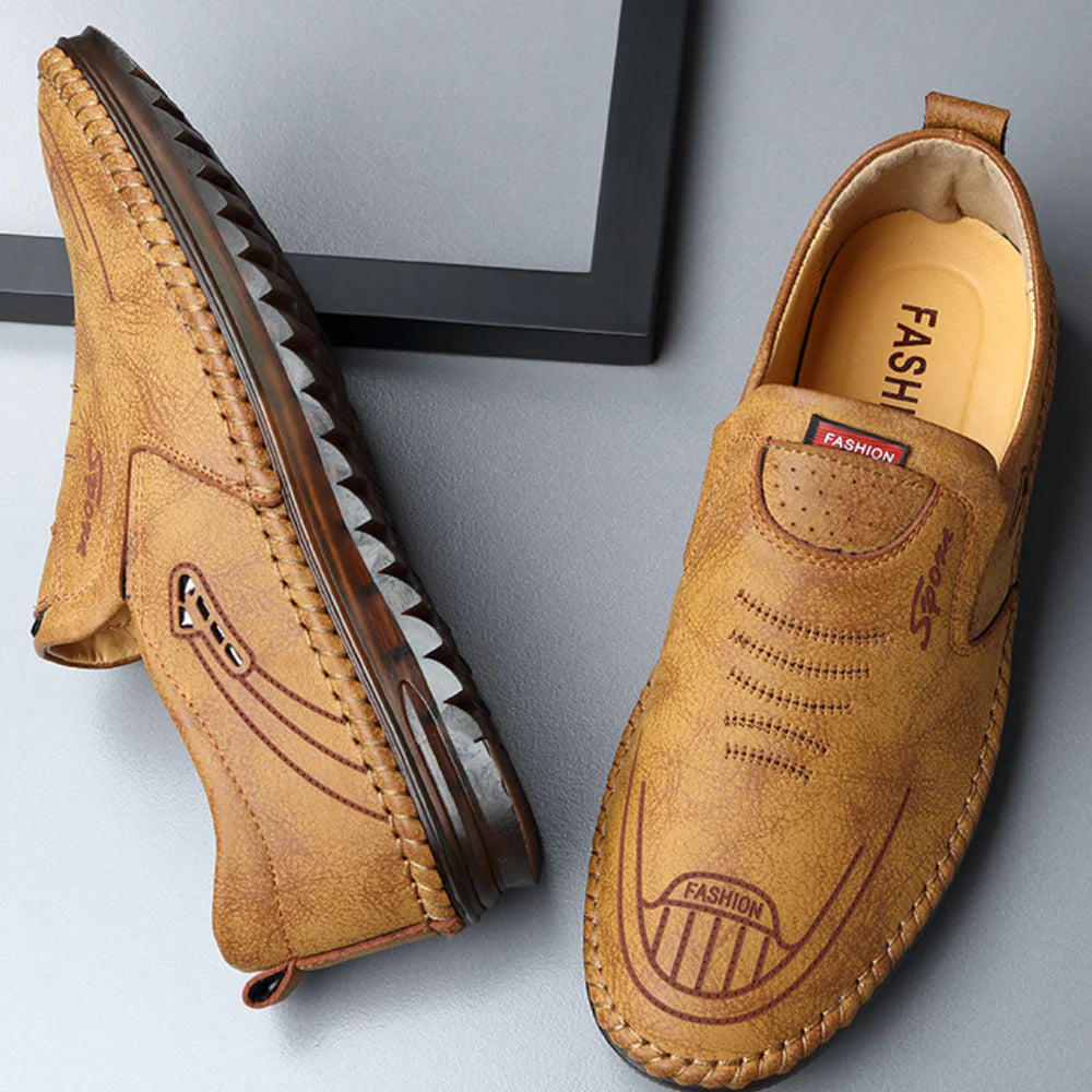 Sapato Mocassim em Couro Italian