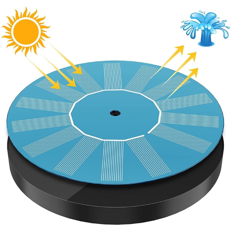 Fonte de Água para Jardim Externo Chafariz Solar Flutuante + 6 Bicos Energy Express