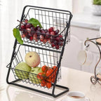 Fruteira de Mesa Metal 2 Andares Camada Dupla Organizador Energy Express