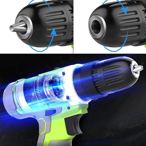 Furadeira e Parafusadeira Elétrica Portátil TurboDrill