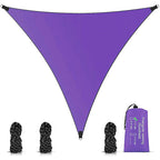 Tenda Suspensa Triangular de Proteção Solar Impermeável com Material Refletivo em Cor Prata roxo energy express