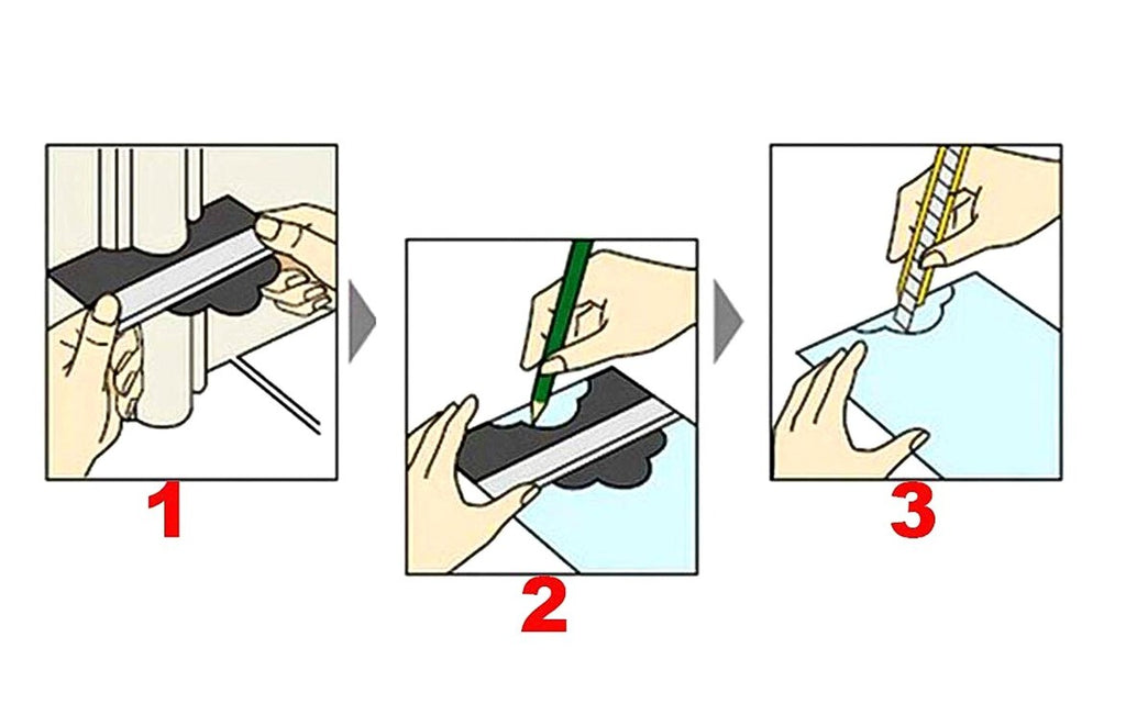 Gabarito Medidor de Contorno Régua de Perfil Irregular