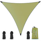 Tenda Suspensa Triangular de Proteção Solar Impermeável com Material Refletivo em Cor Prata verde militar energy express