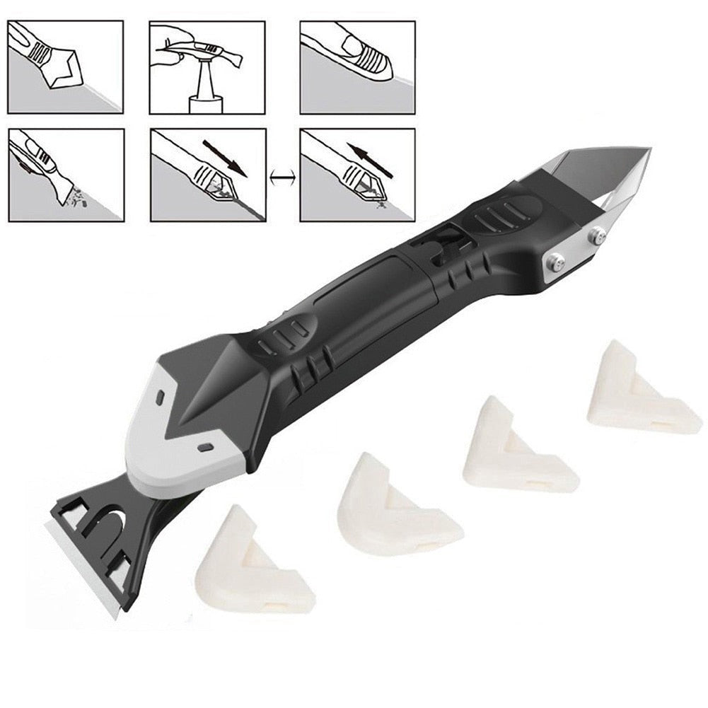 Aplicador de Rejunte e Removedor de Silicone 3 em 1