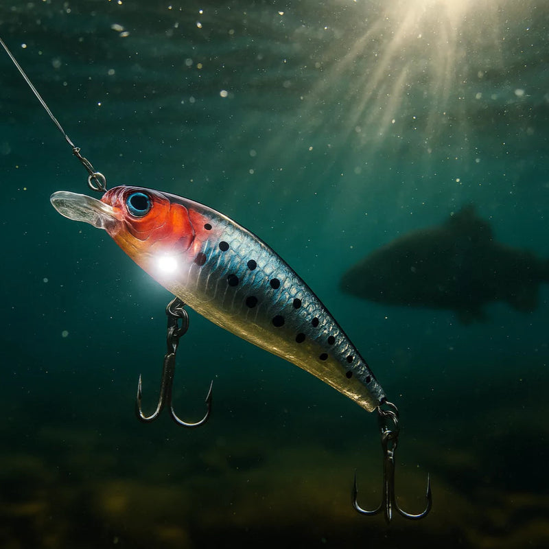 Isca de Pesca Elétrica Recarregável USB com LED e Vibração Energy Express