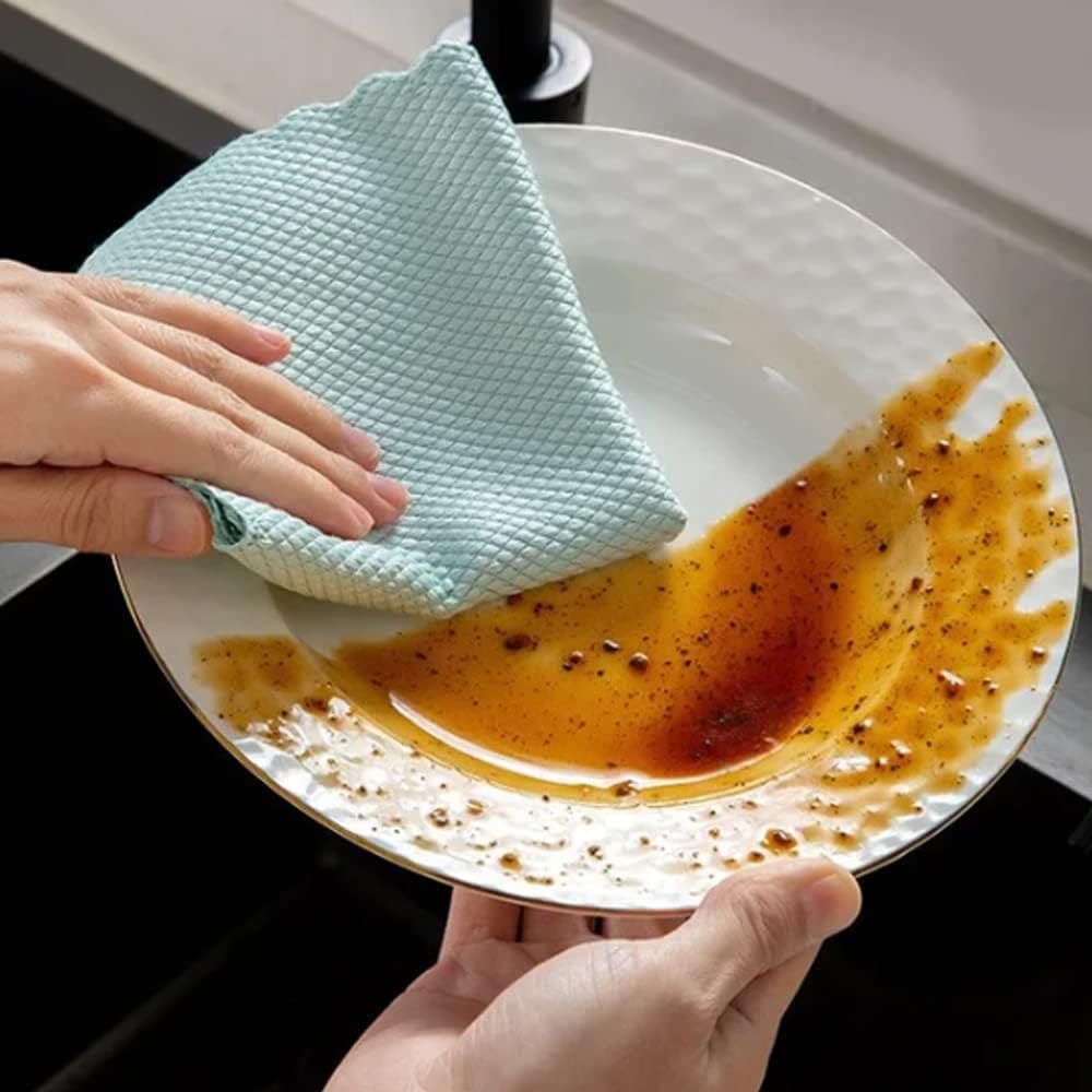 Kit 10 Panos de Microfibra para Limpeza - Limpa Vidro e Espelho com Facilidade energy express