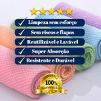 Kit 10 Panos de Microfibra para Limpeza - Limpa Vidro e Espelho com Facilidade energy express
