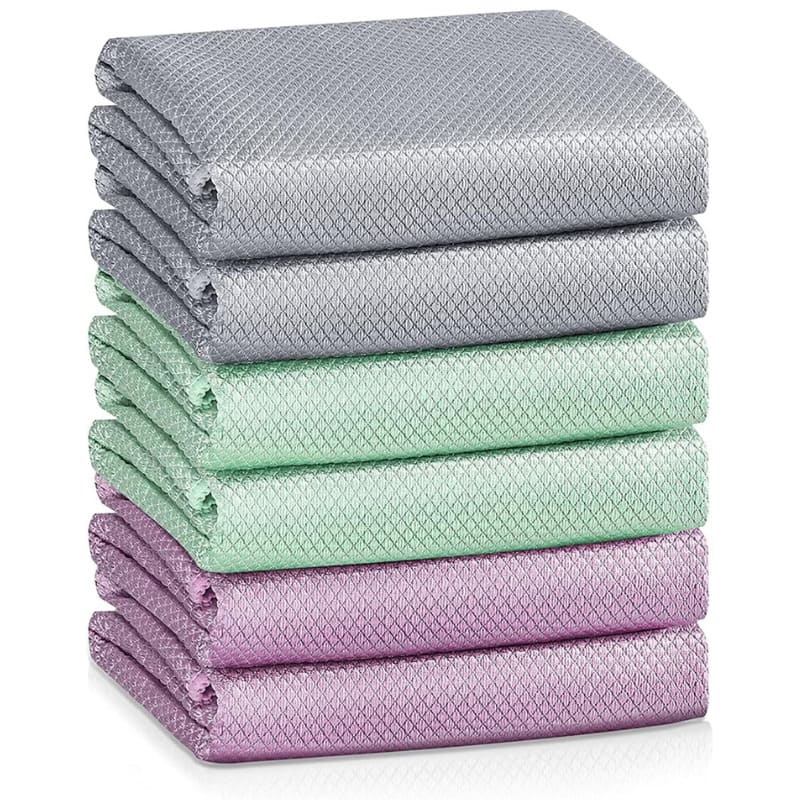 Kit 10 Panos de Microfibra para Limpeza - Limpa Vidro e Espelho com Facilidade energy express