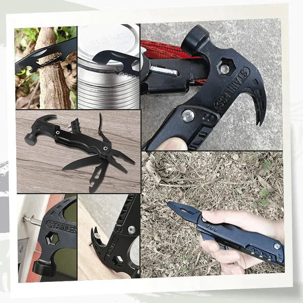 Ferramenta Multifuncional Martelo 10 em 1 + Brinde