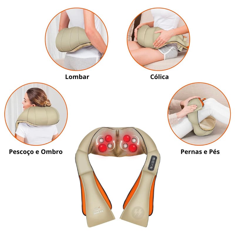 Massageador Elétrico para Relaxamento no Pescoço, Pés, Corporal energy express