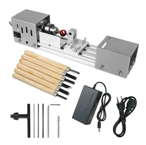 Mini Torno de Polimento e Corte para Madeira - MaxDrive