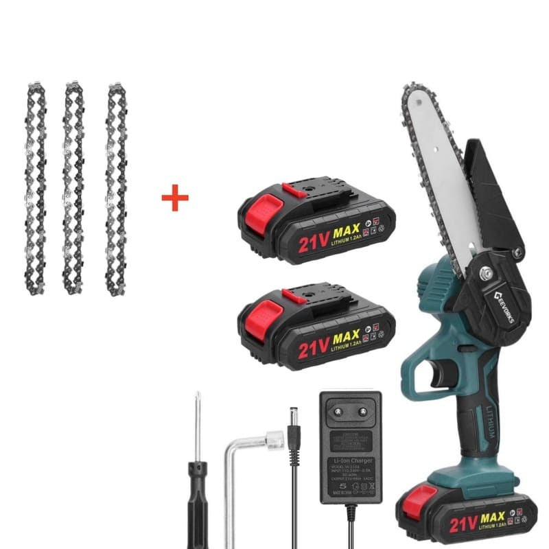 Mini Motosserra Elétrica de Poda Recarregável 1200mhA Energy Express