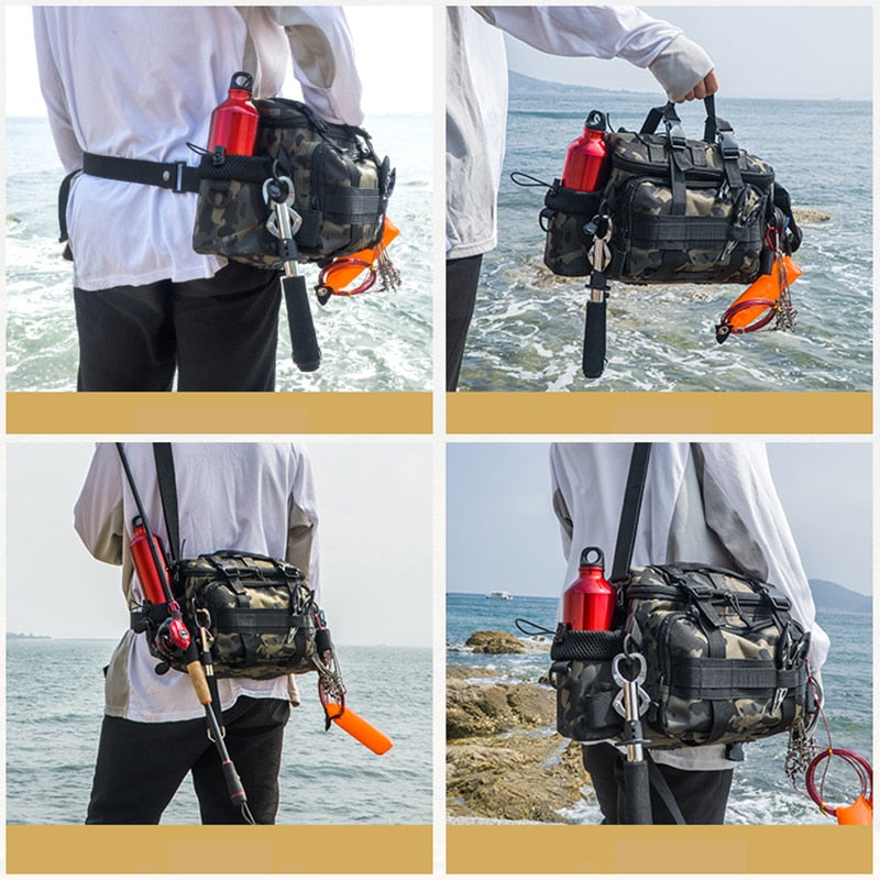 Mochila Tática para Pesca Impermeável Multiuso Energy Express