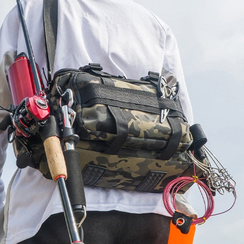 Mochila Tática para Pesca Impermeável Multiuso Energy Express