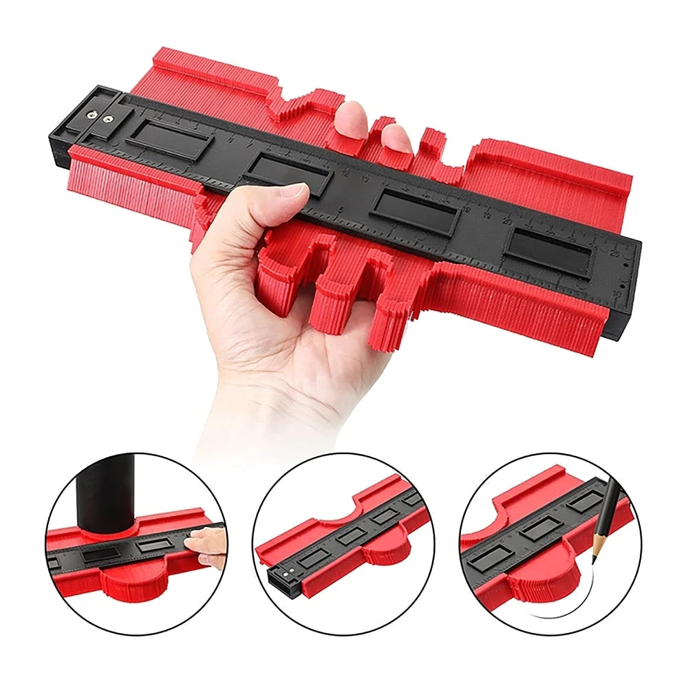 Gabarito Medidor de Contorno Régua de Perfil Irregular