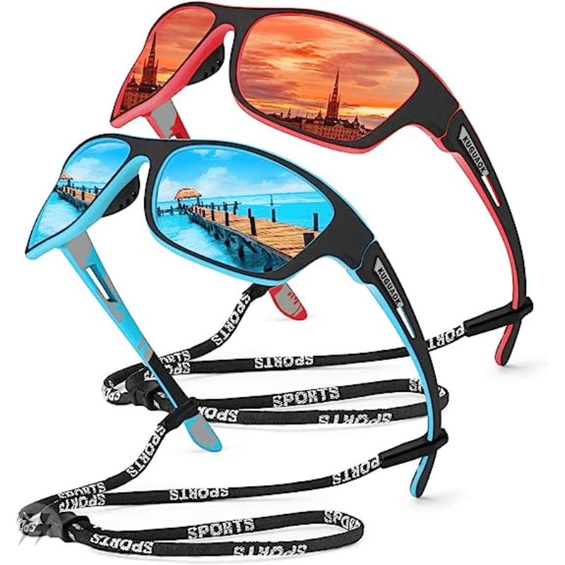Óculos Polarizado para Pesca Energy Express vermelho e azul