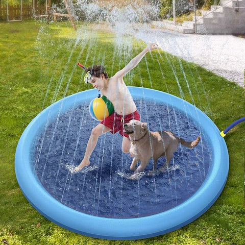 Piscina com Chafariz para Cachorros e Crianças