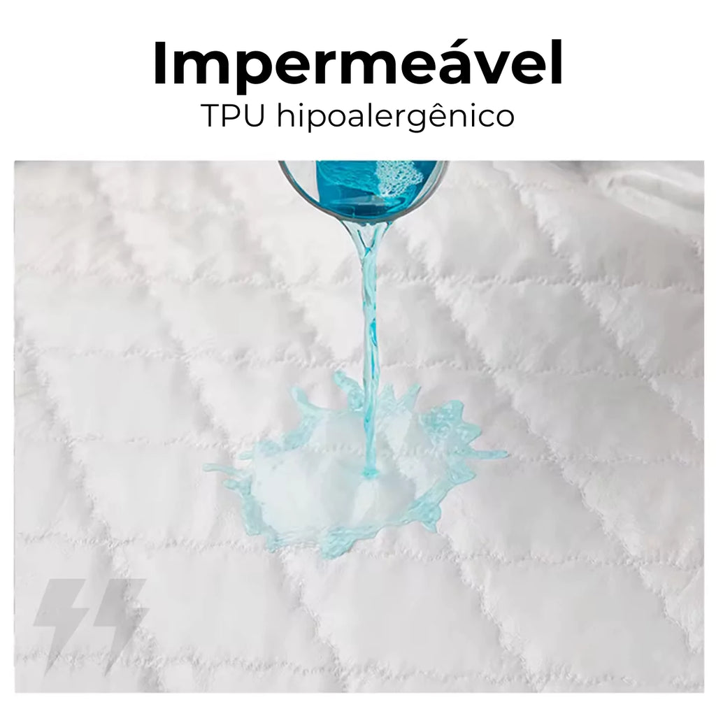 Protetor de Colchão Impermeável Capa Acolchoada Energy Express