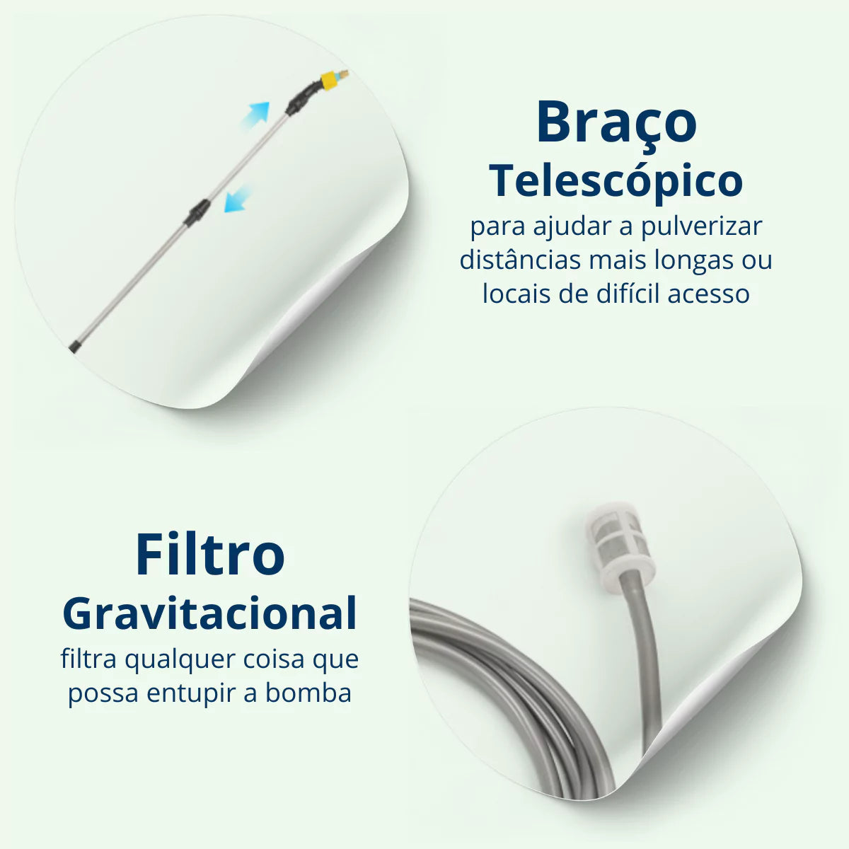 Pulverizador de Jardim Elétrico Portátil Recarregável com Mangueira - 3 Bicos energy express