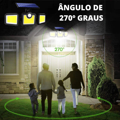 Refletor Solar de Led Triplo - EcoPower