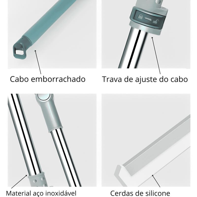 Rodo Mágico 2 em 1 - Varre e Elimina Água + Brinde Energy Express