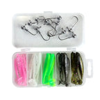 Kit 25 Iscas Artificiais Soft com Anzóis Chumbados – Ideal para Robalo, Traíra e Tucunaré Energy Express