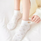 Kit de Meias Bordadas Femininas Confortáveis e Quentinhas Energy Express