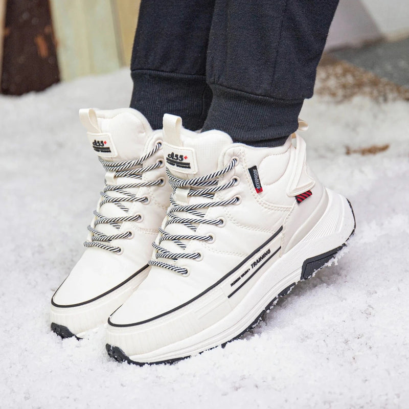 Tênis Bota Feminino para Frio Intenso e Neve Energy Express off white