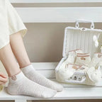 Kit de Meias Bordadas Femininas Confortáveis e Quentinhas Energy Express