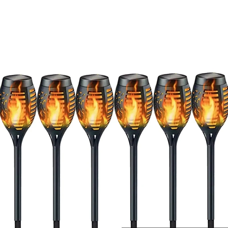 Iluminação Solar para Caminho Externo - Tocha de Fogo Decorativa energy express