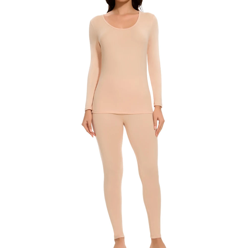 Segunda Pele Feminina com Flanela – Conjunto Térmico Quente e Confortável Energy Express