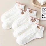 Kit de Meias Bordadas Femininas Confortáveis e Quentinhas