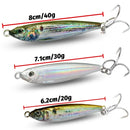 Isca Artificial Jig Metálica com Olhos 3D e Anzol Triplo – Água Doce e Salgada Energy Express