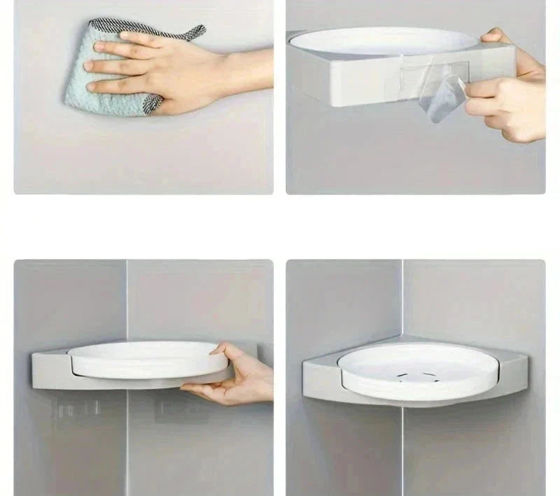 Prateleira Giratória de Banheiro Sem Perfuração Energy Express