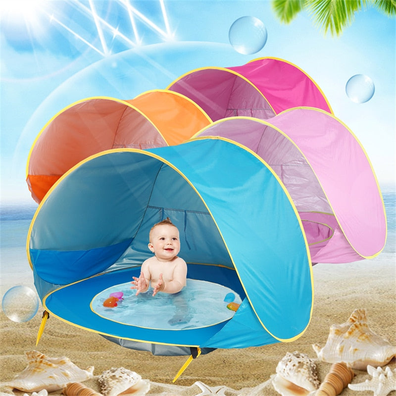 Barraca de Praia para Bebe com Piscina e Proteção UV Energy Express