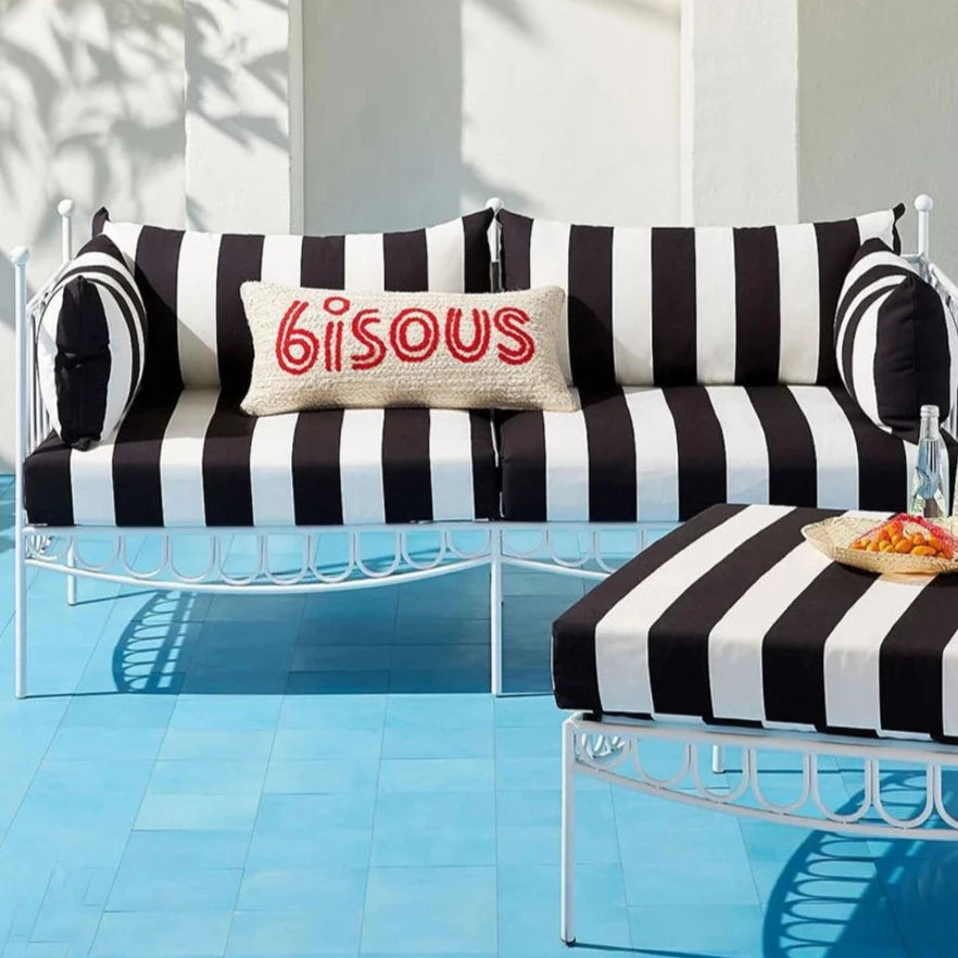 Capa de Almofada Impermeável Listrada para Área Externa Energy Express