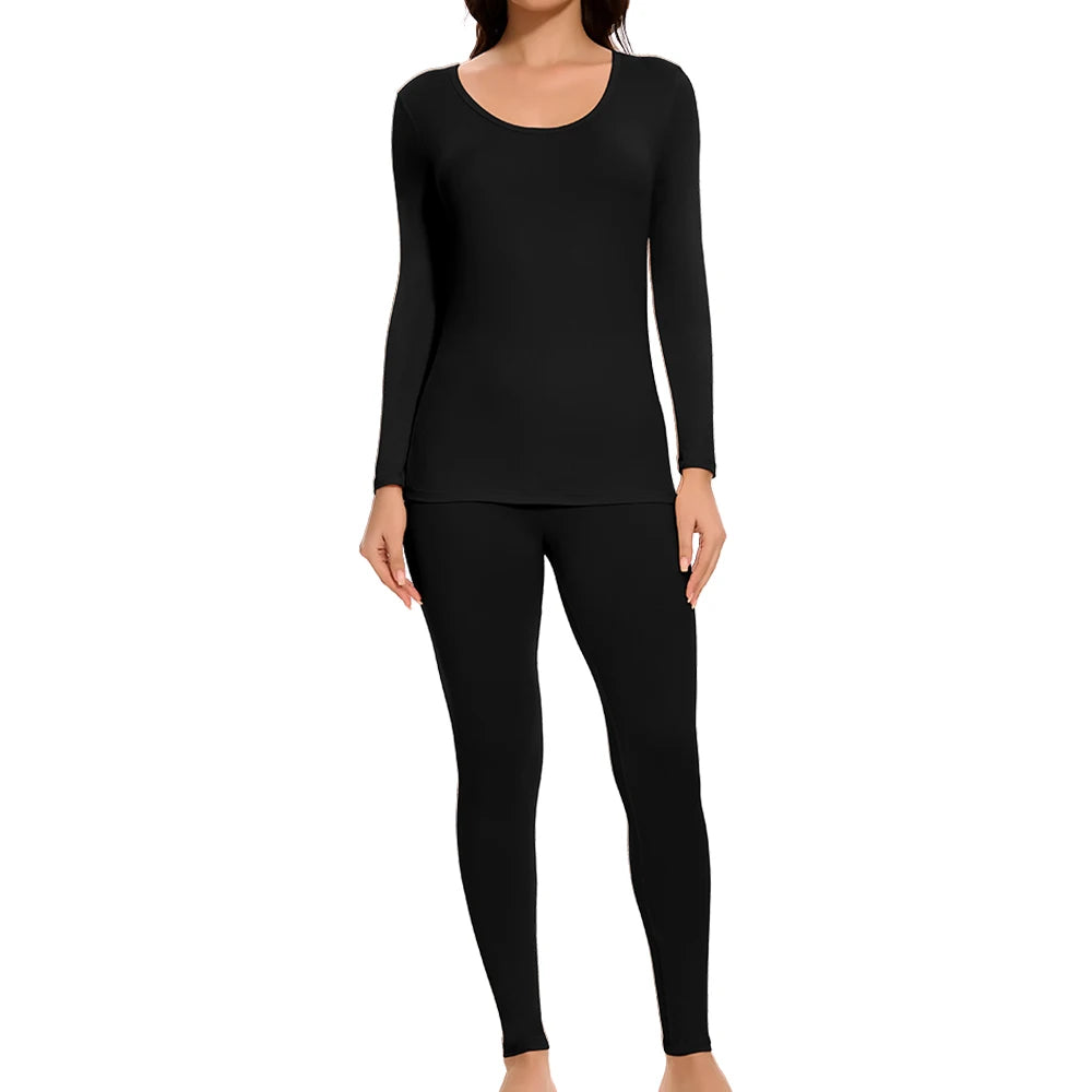 Segunda Pele Feminina com Flanela – Conjunto Térmico Quente e Confortável Energy Express