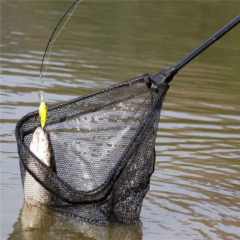 Rede de Pesca Retrátil Dobrável com Cabo Telescópico – Alumínio Leve e Resistente 112cm ENERGY EXPRESS