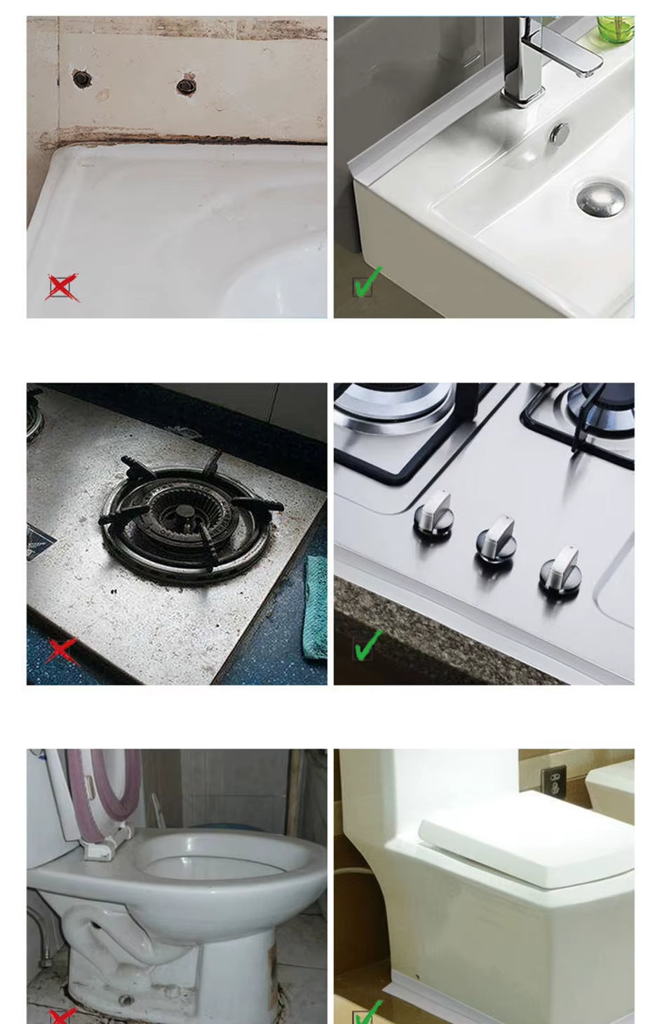 Fita de Vedação Impermeável Auto-adesiva PVC para Cozinha e Banhero Energy Express