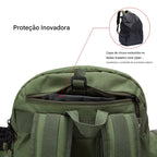 Mochila de Pesca Tática Impermeável - Suporte para Vara, Compartimentos e Capa de Chuva Energy eXpress