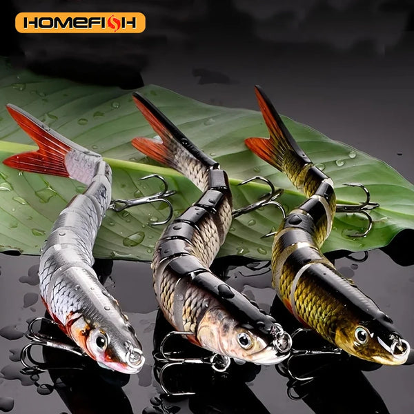 Isca Artificial Articulada para Pesca em Rios e Mar – Reflexiva, Efeito Luminoso Energy express
