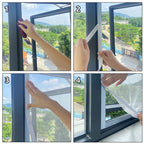 Tela Mosquiteira para Janela Removível Branca Energy Express