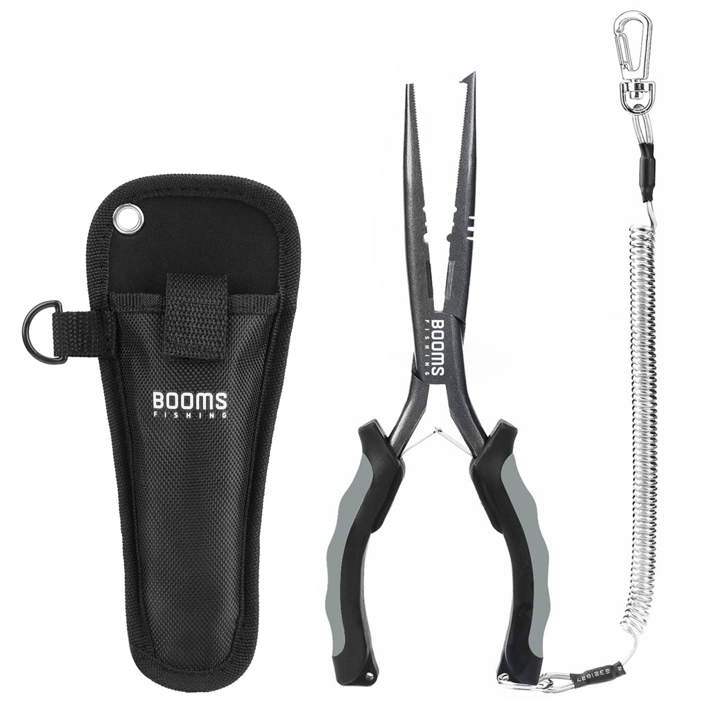 Alicate de Pesca Multifuncional Inoxidável com Capa – Removedor de Anzol, Cortador e Abridor de Argola Energy express