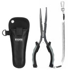 Alicate de Pesca Multifuncional Inoxidável com Capa – Removedor de Anzol, Cortador e Abridor de Argola Energy express